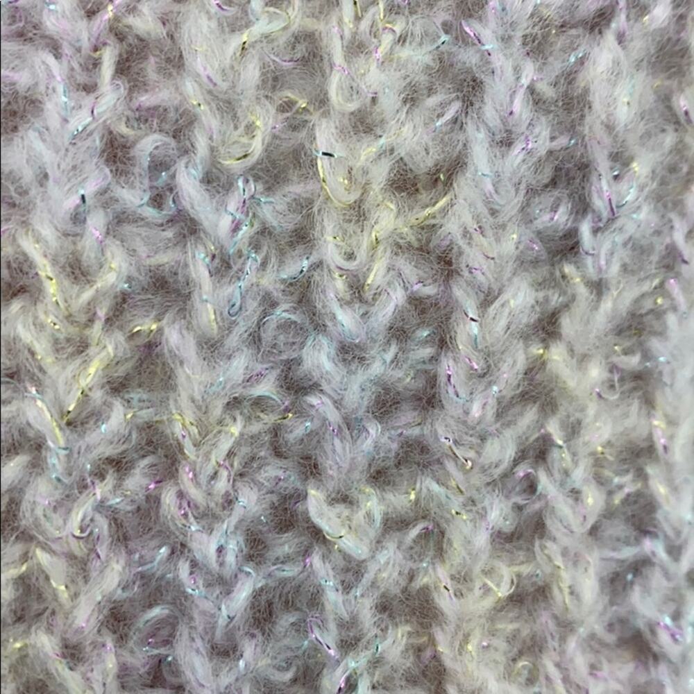 Express cowl lavender light metallic sheen oversized cozy loose fit size S - Picture 6 of 6